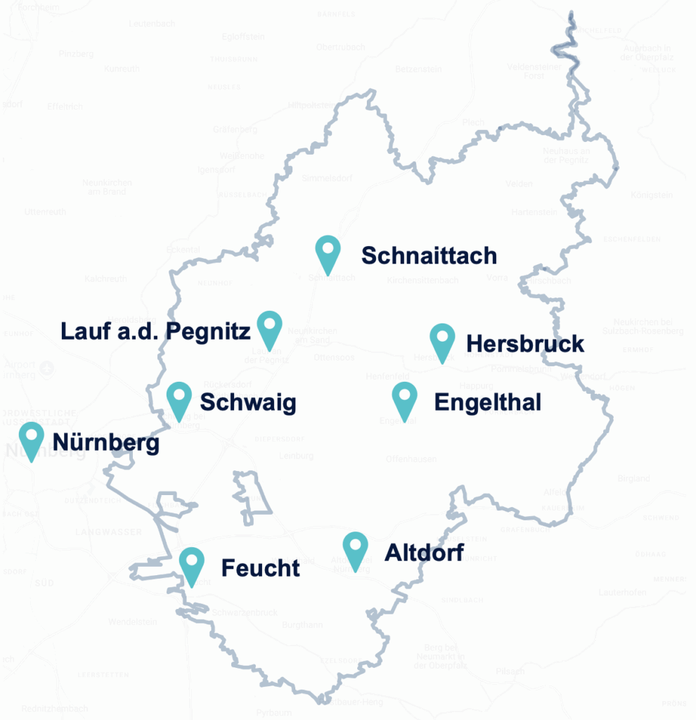 Hausverwaltung Hofmann - Gebietsübersicht